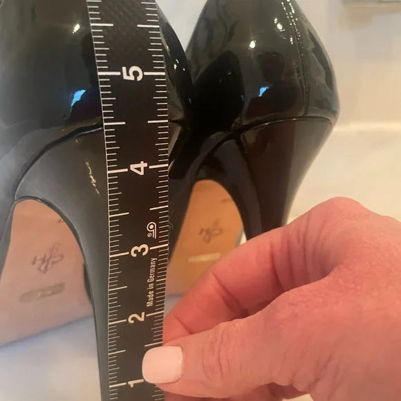 Cole Haan, Nike Air Black Peep Toe Heels, Size 8 - Picture 6 of 7